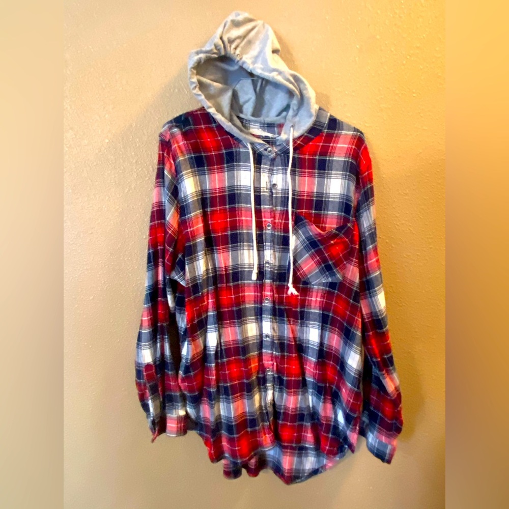 Flannel hoodie